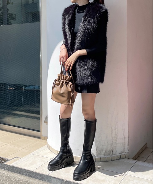 one way（ワンウェイ）の「ファーベスト（ベスト・レディース・ホワイト/ブラック・FREE）」の21枚目の写真