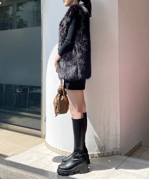 one way（ワンウェイ）の「ファーベスト（ベスト・レディース・ホワイト/ブラック・FREE）」の22枚目の写真