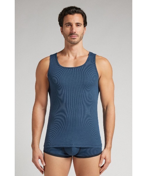 スーピマコットン リブ タンクトップ（タンクトップ）｜Intimissimi