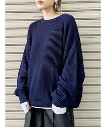 MURUA | バルキーコットンオーバーニット(ニット/セーター)