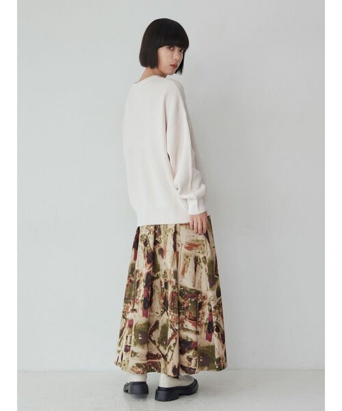 MURUA（ムルーア）の「バルキーコットンオーバーニット（ニット/セーター・レディース・ピンク/グレー/ネイビー/アイボリー/レッド/モカ・FREE）」の21枚目の写真