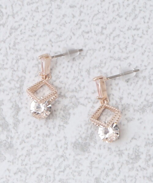 grove（グローブ）の「◆キラキラビジューピアス（ピアス（両耳用）・レディース・シルバー/ピンクゴールド/ゴールド・00）」の8枚目の写真
