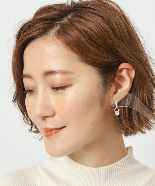grove（グローブ）の「◆キラキラビジューピアス（ピアス（両耳用）・レディース・シルバー/ピンクゴールド/ゴールド・00）」の4枚目の写真