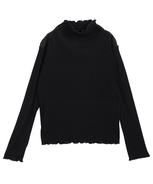 nouvellemoi（ヌーベルモイ）の「2wayメロープリーツハイネックトップス（Tシャツ/カットソー・レディース・グレイッシュベージュ/ブラック/グレー/アイボリー・S/L/M）」の14枚目の写真