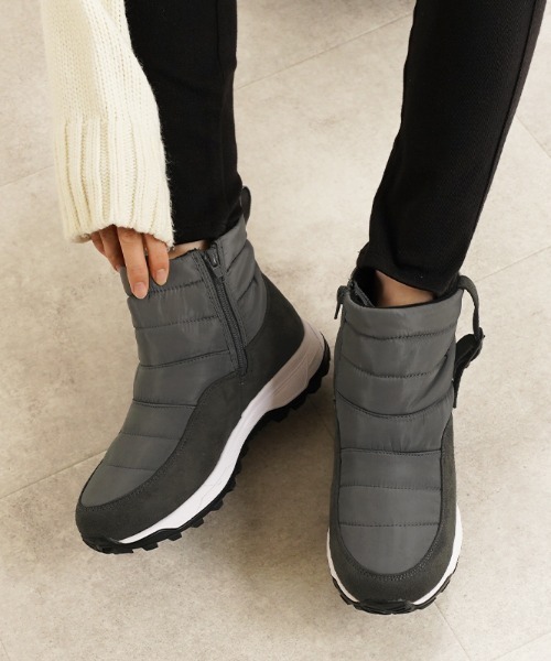 ALETTA（アレッタ）の「防水 あったか ウインター レインブーツ（レインシューズ・レディース・ブラック/ベージュ/グレー・L/LL/S/M）」の12枚目の写真