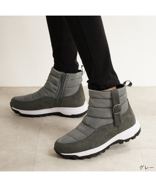 ALETTA（アレッタ）の「防水 あったか ウインター レインブーツ（レインシューズ・レディース・ブラック/ベージュ/グレー・L/LL/S/M）」の11枚目の写真