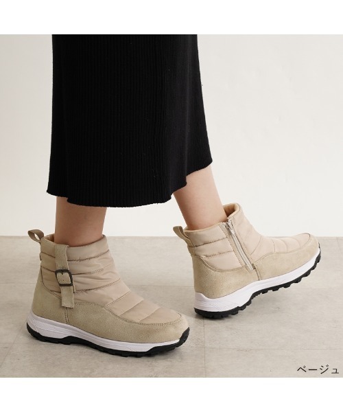 ALETTA（アレッタ）の「防水 あったか ウインター レインブーツ（レインシューズ・レディース・ブラック/ベージュ/グレー・L/LL/S/M）」の9枚目の写真