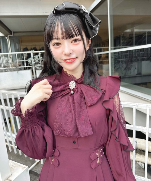 アンジェリックプリティ　ハートブローチ付きリボンカチューシャ　レア アンジェリックプリティ ハートブローチ付きリボンカチューシャ