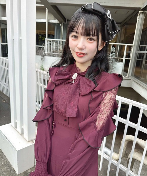 ROJITA（ロジータ）の「ハートブローチ付きBIGリボンカチューシャ