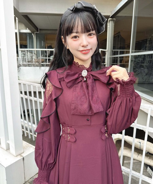 ROJITA（ロジータ）の「ハートブローチ付きBIGリボンカチューシャ