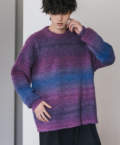 ヌメロヴェントゥーノ　クロップドニット　セーター　パープル　紫　ラベンダー ヌメロヴェントゥーノ クロップドニット セーター パープル 紫