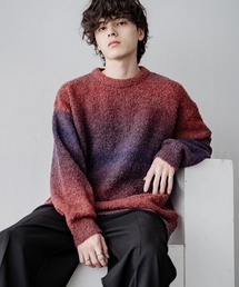 オーバーサイズ」に該当するレディースのニット/セーター（レッド/赤色