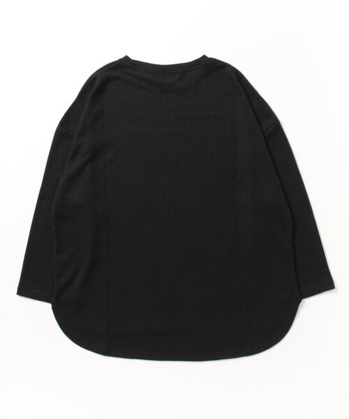 revertical（リバーティカル）の「ワッフル調BIGシルエットT（Tシャツ/カットソー・メンズ・ブルー/グレー/ブラック/ワイン・M/L）」の5枚目の写真