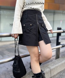CIAOPANIC | リップストップミリタリーミニスカパン(スカート)