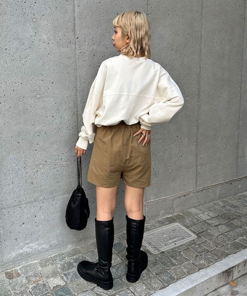 CIAOPANIC(チャオパニック)の「リップストップミリタリーミニスカパン(スカート・レディース・ブラック/カーキ・FREE)」の11枚目の写真