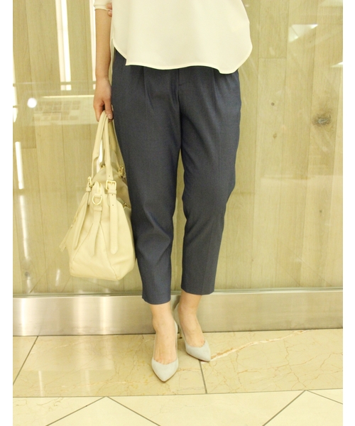 Noble（ノーブル）の「【追加】Ten/Nyツイル タックパンツ◆（その他パンツ・レディース・ブルー系その他/ネイビー/ピンク系その他・36/40/38/34）」の3枚目の写真