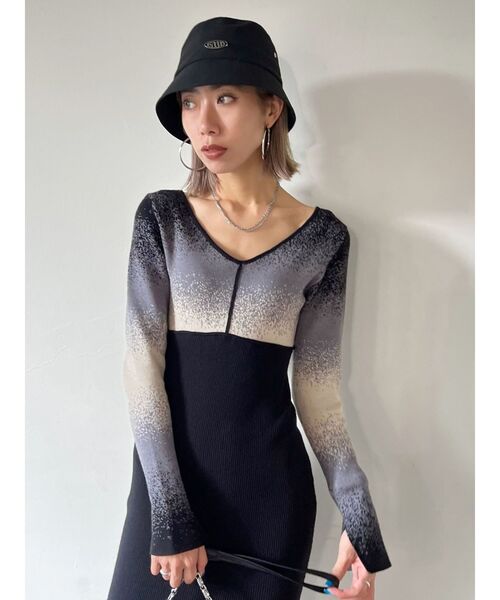 EMODA（エモダ）の「スタンプロゴバケットハット（ハット・レディース・ブラック/カーキ・FREE）」の7枚目の写真