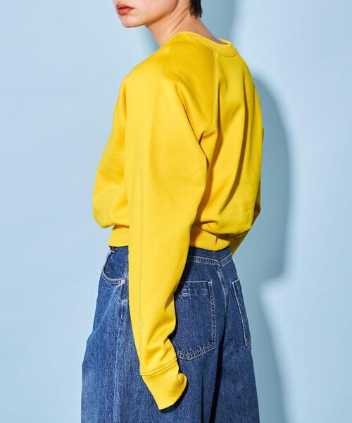 CITEN(シテン)の「<CITEN>クルーネック スウェット(スウェット・レディース・イエロー/ホワイト/ブラック・FREE)」の3枚目の写真