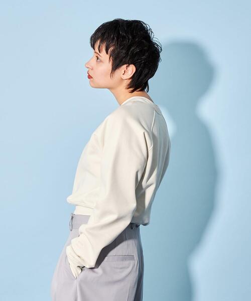 CITEN(シテン)の「<CITEN>クルーネック スウェット(スウェット・レディース・イエロー/ホワイト/ブラック・FREE)」の4枚目の写真