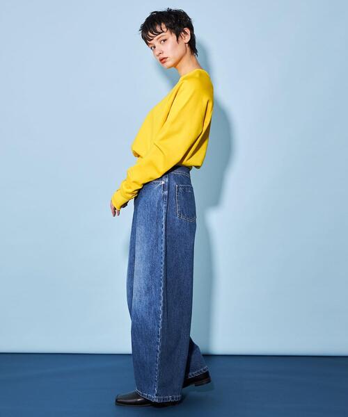 CITEN(シテン)の「<CITEN>クルーネック スウェット(スウェット・レディース・イエロー/ホワイト/ブラック・FREE)」の11枚目の写真