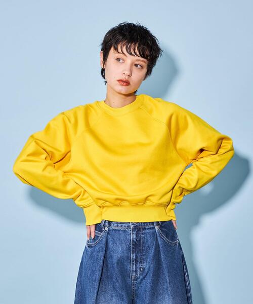 CITEN(シテン)の「<CITEN>クルーネック スウェット(スウェット・レディース・イエロー/ホワイト/ブラック・FREE)」の12枚目の写真