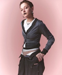 PRANK PROJECT | 【24SPRING PRE ORDER】シアーレイヤードショートカーデ / Sheer Layered Short Cardigan(カーディガン/ボレロ)