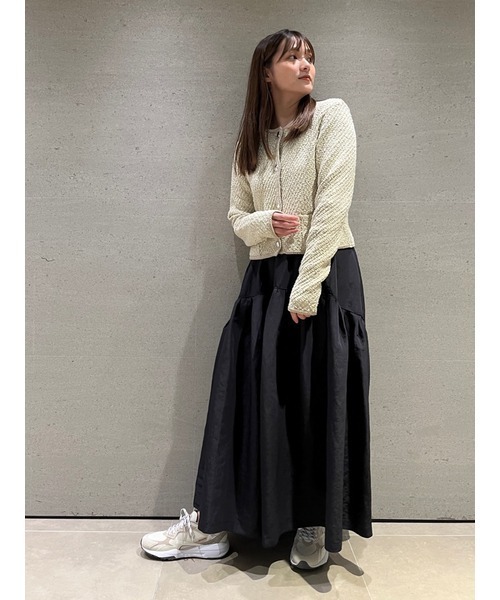 emmi（エミ）の「【emmi atelier】コットンラメニットジャケット（ノー