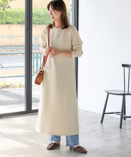 JOURNAL STANDARD relume(ジャーナルスタンダード レリューム)の「ウォッシャブルエステルヤーンフレアワンピース(ワンピース・レディース・ブラック/ネイビー/アイボリー・FREE)」の12枚目の写真