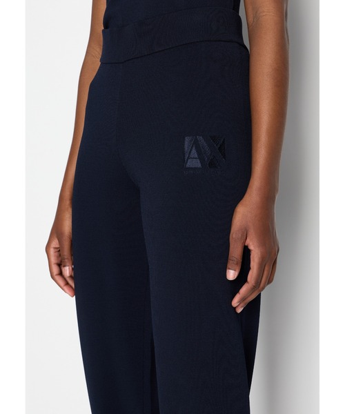 ARMANI EXCHANGE(アルマーニエクスチェンジ)の「【A|X アルマーニ エクスチェンジ】AXロゴ ニットジョガーパンツ(その他パンツ・レディース・ブラック/ネイビー・SMALL/X-SMALL/MEDIUM/LARGE)」の7枚目の写真