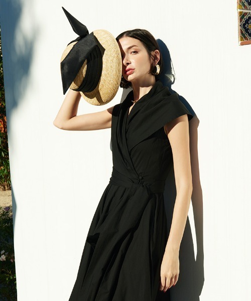 セール】クラシカルショールカラーワンピース（ワンピース）｜JENNE  