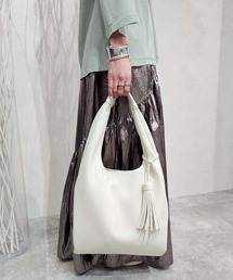 Ungrid | 【Ungrid/アングリッド】　ソフトシュリンク　ビッグタッセル　マルシェバッグ(ショルダーバッグ)