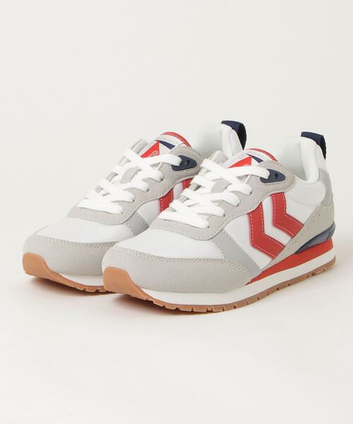 hummel（ヒュンメル）の「hummel/ヒュンメル MONACO 86 NS/モナコ86（スニーカー・メンズ・レッド/グレー/ホワイト×レッド/ブルー/グリーン/ネイビー/グレー系その他/ベージュ・25cm/26.5cm/27cm/26cm/24cm/23.5cm/24.5cm/28cm/23cm/25.5cm/28.5cm/22.5cm）」の2枚目の写真