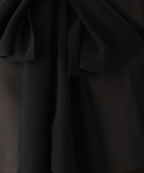 RAGEBLUE（レイジブルー）の「BIGリボン/袖ボリュームシアーボウタイブラウス（シャツ/ブラウス・レディース・ホワイト/ブラック・FREE）」の22枚目の写真