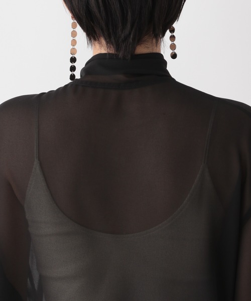 RAGEBLUE（レイジブルー）の「BIGリボン/袖ボリュームシアーボウタイブラウス（シャツ/ブラウス・レディース・ホワイト/ブラック・FREE）」の18枚目の写真