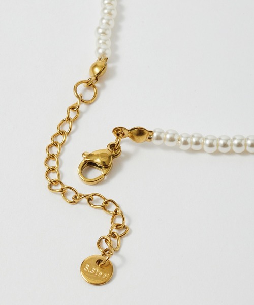 BONLECILL noir（ボンルシールノワール）の「【BONLECILL noir】リボンモチーフチョーカー／ネックレス（ネックレス・レディース・ブラック/ホワイト・FREE）」の18枚目の写真