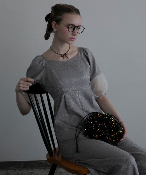 BONLECILL noir（ボンルシールノワール）の「【BONLECILL noir】リボンモチーフチョーカー／ネックレス（ネックレス・レディース・ブラック/ホワイト・FREE）」の10枚目の写真