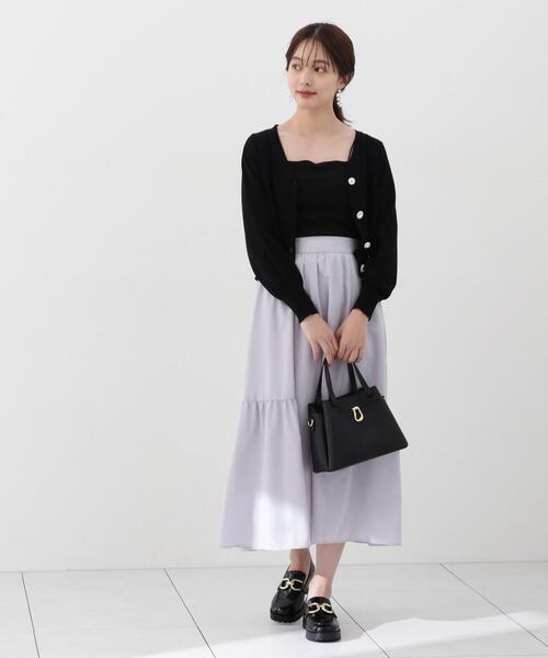 PROPORTION BODY DRESSING(プロポーションボディドレッシング)の「ランダムビジューボタンニットカーディガン / 1214174302(カーディガン/ボレロ・レディース・ベージュ/ホワイト系その他/ブラック・FREE)」の22枚目の写真