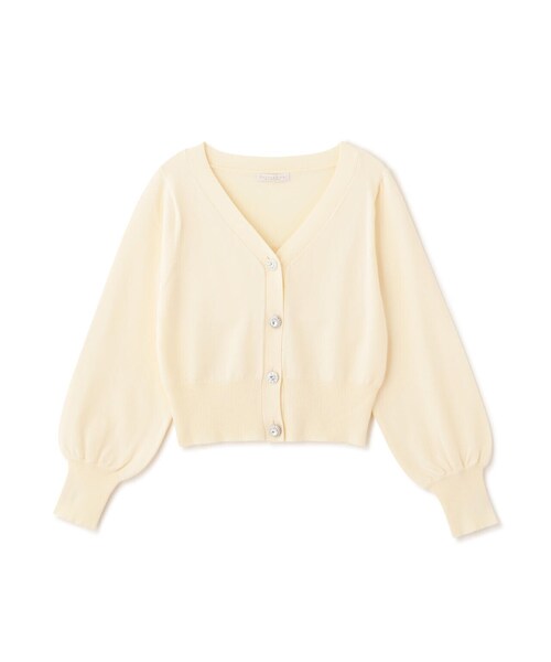 PROPORTION BODY DRESSING(プロポーションボディドレッシング)の「ランダムビジューボタンニットカーディガン / 1214174302(カーディガン/ボレロ・レディース・ベージュ/ホワイト系その他/ブラック・FREE)」の8枚目の写真