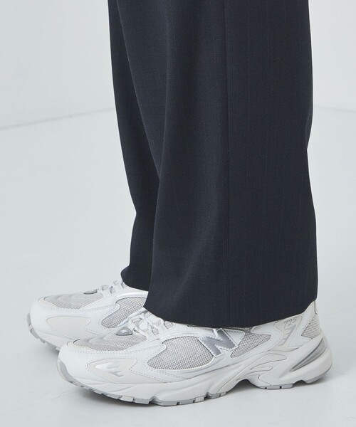 green label relaxing（グリーンレーベルリラクシング）の「ドビー ピンストライプ ワイド パンツ（その他パンツ・メンズ・ダークグレー/ネイビー・S/M/L/XL）」の11枚目の写真