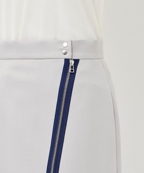 CITY TOKYO(シティトウキョウ)の「【手洗い可能】ダイアゴナルファスナースカート(スカート・レディース・グレー/ブルー・1/2)」の16枚目の写真