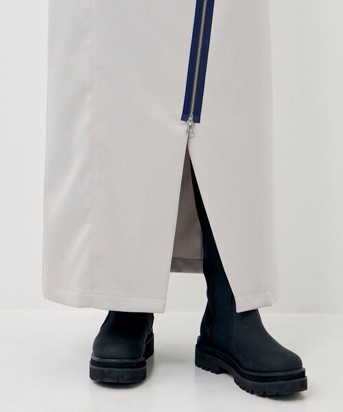 CITY TOKYO(シティトウキョウ)の「【手洗い可能】ダイアゴナルファスナースカート(スカート・レディース・グレー/ブルー・1/2)」の19枚目の写真