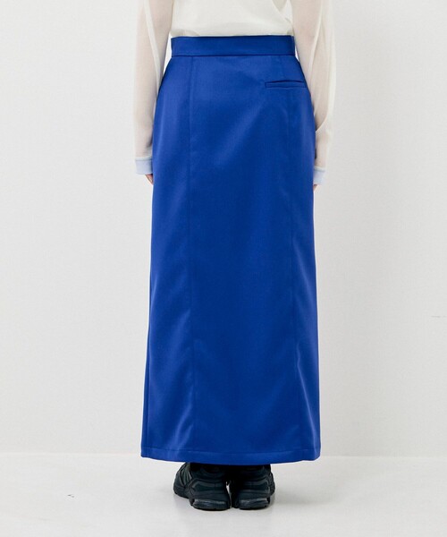 CITY TOKYO(シティトウキョウ)の「【手洗い可能】ダイアゴナルファスナースカート(スカート・レディース・グレー/ブルー・1/2)」の9枚目の写真