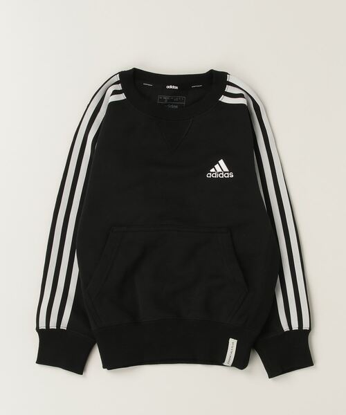 adidas（アディダス）の「エッセンシャルズ プラス ルーズフィット スリーストライプス フレンチテリー スウェットシャツ キッズ / トレーナー / アディダス adidas（スウェット・キッズ・グレー/ブルー/ブラック/パープル/ネイビー・140/150/160/130/110/120）」の10枚目の写真