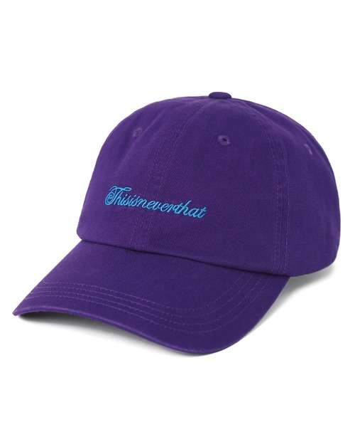 thisisneverthat（ディスイズネバーザット）の「SCT-Logo Cap（キャップ・メンズ・ブラック/ベージュ/パープル/グリーン・FREE）」の4枚目の写真