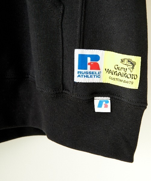 Russell Athletic（ラッセルアスレティック）の「[RUSSELL×GARY YAMAMOTO/ラッセル×ゲーリーヤマモト] ADDRESS SIGN DRI-POWER バックプリントスウェットパーカー（パーカー・レディース・グレー/ブラック・M/L）」の8枚目の写真
