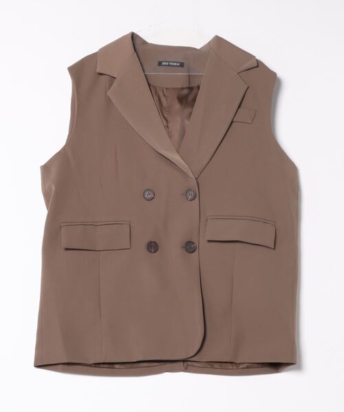 SpRay(スプレイ)の「ブレスWジレ(ベスト・レディース・ブラック/グレー/ベージュ・FREE)」の15枚目の写真