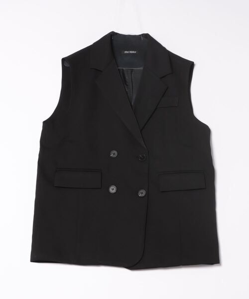 SpRay(スプレイ)の「ブレスWジレ(ベスト・レディース・ブラック/グレー/ベージュ・FREE)」の9枚目の写真