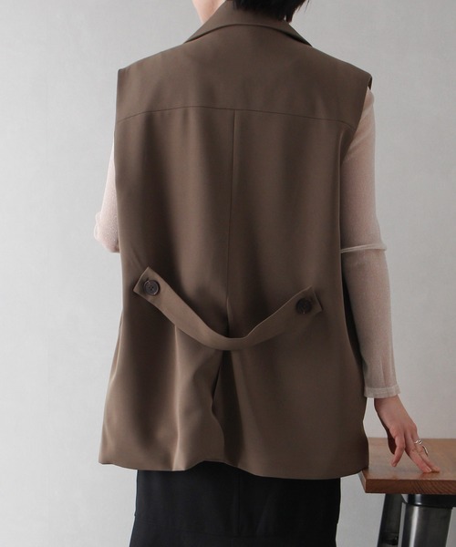 SpRay(スプレイ)の「ブレスWジレ(ベスト・レディース・ブラック/グレー/ベージュ・FREE)」の19枚目の写真