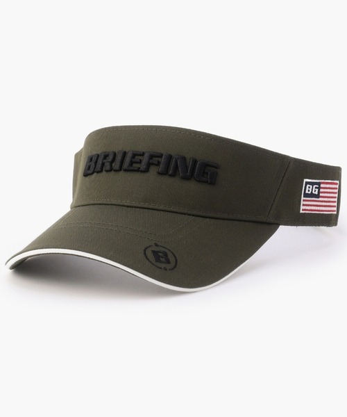 BRIEFING（ブリーフィング）の「【完売カラー9月上旬～中旬頃入荷予定】MENS BASIC VISOR（サンバイザー・メンズ・ネイビー/ベージュ/ホワイト/オリーブ/ブラック・FREE）」の4枚目の写真
