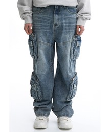 『OY/オーワイ』 FOURTEEN CARGO POCKETS WASHED JEANS/4カーゴポケット ウォッシュデニムパンツ